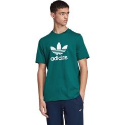 Adidas Originals Trefoil Koszulka Zielony. Zielone podkoszulki męskie adidas Originals, s, z nadrukiem, z bawełny, z krótkim rękawem. Za 111,95 zł.