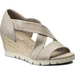 Espadryle GABOR - 82.853.43 Leinen (Jute). Szare espadryle damskie Gabor, bez wzorów, ze skóry, bez obcasa, na obcasie. W wyprzedaży za 299,00 zł.