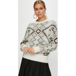 Desigual - Sweter. Szare swetry klasyczne damskie Desigual, l, z bawełny. Za 449,90 zł.