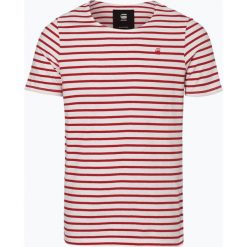 G-Star - T-shirt męski – Xarrto, biały. Białe t-shirty męskie G-Star, xl, w paski, z dżerseju, klasyczne, z klasycznym kołnierzykiem. Za 149,95 zł.