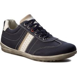 Sneakersy GINO LANETTI - M17SS721-1 Granatowy. Niebieskie sneakersy męskie marki Gino Lanetti, na co dzień, bez wzorów, ze skóry ekologicznej, eleganckie, bez zapięcia. Za 119,99 zł.
