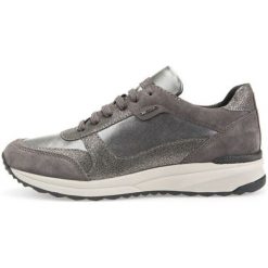 Geox Tenisówki Damskie Airell 36 Szare. Szare trampki i tenisówki damskie Geox, bez wzorów, bez zapięcia. Za 479,00 zł.