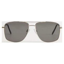 Mango Man - Okulary Square. Żółte okulary przeciwsłoneczne męskie Mango Man, z materiału. Za 119,90 zł.