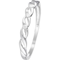 Złoty pierścionek z diamentami. Szare pierścionki damskie Diamond & Co, z diamentem, złote. W wyprzedaży za 439,95 zł.