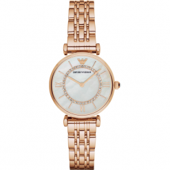 Zegarek EMPORIO ARMANI - Gianni T-Bar AR1909 Rose Gold/Rose Gold. Różowe zegarki damskie marki Emporio Armani. Za 1569,00 zł.