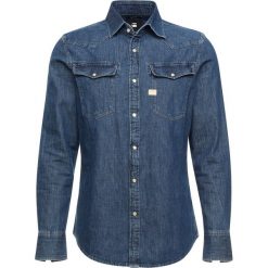 GStar Koszula blue denim. Niebieskie koszule męskie G-Star, xs, bez wzorów, z bawełny, bez kołnierzyka, bez rękawów. Za 369,00 zł.