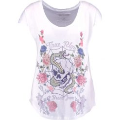 T-shirty damskie: True Religion CREW FLOWER Tshirt z nadrukiem weiss