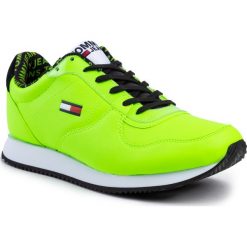Sneakersy TOMMY JEANS - Casual Tommy Jeans Sneaker EM0EM00372 Green Gecko Lac. Zielone sneakersy męskie Tommy Jeans, bez zapięcia. Za 399,00 zł.
