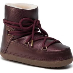 Buty INUIKII - Boot 70101-82 Bordeaux. Fioletowe kozaki damskie Inuikii, ze skóry, bez obcasa, bez zapięcia. W wyprzedaży za 989,00 zł.