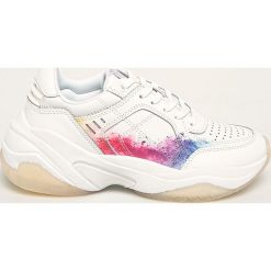 Tamaris - Buty skórzane. Białe buty sportowe damskie Tamaris, ze skóry. Za 329,90 zł.