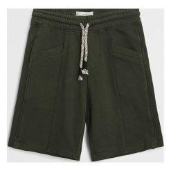 Mango Kids - Szorty dziecięce Joseph 110-164 cm. Żółte spodenki chłopięce Mango Kids, bez wzorów, z bawełny, casualowe. Za 59,90 zł.