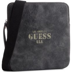 Saszetka GUESS - Aviator (PU) HM6634 POL92 ASP. Szare torby męskie skórzane Guess, z aplikacjami, ze skóry ekologicznej, młodzieżowe. W wyprzedaży za 179,00 zł.