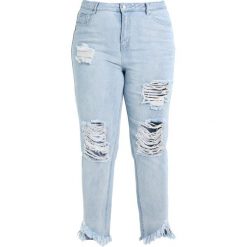 Boyfriendy damskie: Missguided Plus PLUS FRAYED HEM DISTRESSED DETAIL Jeansy Slim Fit light wash