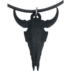 The Rogue + The Wolf Small Bison Skull Choker Naszyjnik czarny. Czarne naszyjniki damskie marki The Rogue + The Wolf, na imprezę, sztuczne. Za 74,90 zł.