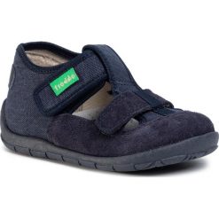 Kapcie FRODDO - G1700249-7 S Dark Blue. Niebieskie sandały chłopięce Froddo, ze skóry. Za 159,00 zł.
