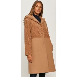 Sportmax Code - Płaszcz. Brązowe kurtki damskie Sportmax Code, bez wzorów, z poliesteru. Za 2269,00 zł.