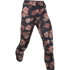 Legginsy we wzory: Legginsy sportowe, dł. 3/4 bonprix czarny wzorzysty