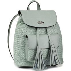 Plecak DEEZEE - RH1970 Green. Zielone plecaki damskie DeeZee, bez wzorów, ze skóry ekologicznej, eleganckie. Za 119,99 zł.