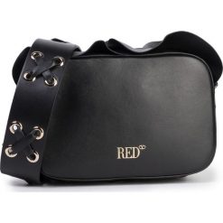 Torebka RED VALENTINO - SQ2B0B72 Nero 0NO. Czarne listonoszki damskie Red Valentino, bez wzorów, ze skóry, bez dodatków. Za 1699,00 zł.