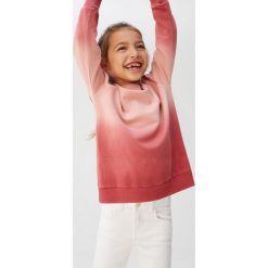 Mango Kids - Bluza dziecięca Deep 110 - 164 cm. Różowe bluzy dziewczęce Mango Kids, bez wzorów, z bawełny, bez rękawów, bez kaptura. W wyprzedaży za 69,90 zł.