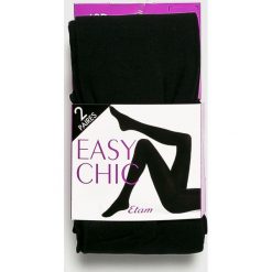 Etam - Rajstopy Easy Chic (2-pack). Czarne pończochy i rajstopy Etam. Za 59,90 zł.