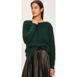 Answear - Sweter. Zielone swetry damskie ANSWEAR, s, bez wzorów, z dzianiny, bez rękawów, bez kaptura. W wyprzedaży za 99,90 zł.