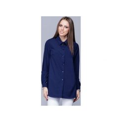 Elegancka koszula z kołnierzykiem granat H025. Niebieskie koszule damskie Harmony, s, eleganckie. Za 134,00 zł.