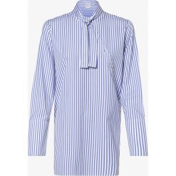 Eterna Premium - Bluzka damska – łatwa w prasowaniu, niebieski. Niebieskie bluzki damskie Eterna Premium, bez wzorów, z asymetrycznym kołnierzem, bez rękawów. Za 349,95 zł.