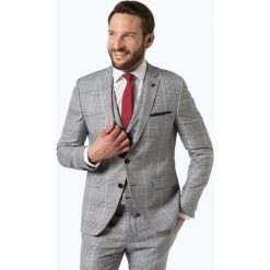 Finshley & Harding London - Męska marynarka od garnituru modułowego z dodatkiem lnu – Lucas, niebieski. Niebieskie marynarki męskie Finshley & Harding London, m, bez wzorów, eleganckie. Za 699,95 zł.