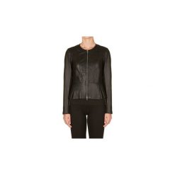 Kurtki skórzane Kaos Collezioni LP1SL002. Czarne kurtki damskie Kaos Collezioni, bez wzorów, bez kaptura. Za 658,32 zł.