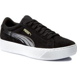 Sneakersy PUMA - Vikky Platform 363287 05 Puma Black/Puma White. Czarne półbuty damskie Puma, ze skóry. W wyprzedaży za 199,00 zł.