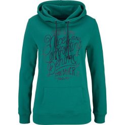 Bluzy damskie: Bluza z nadrukiem bonprix szmaragdowy