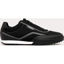 Hugo - Buty. Czarne sneakersy męskie HUGO, z gumy, na sznurówki. Za 649,90 zł.