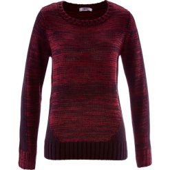 Sweter, długi rękaw bonprix czerwony klonowy melanż. Szare swetry klasyczne damskie marki Mohito, z kontrastowym kołnierzykiem. Za 109,99 zł.