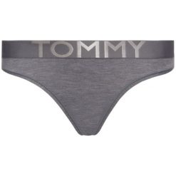 Figi klasyczne TOMMY HILFIGER UW0UW01064. Szare figi damskie TOMMY HILFIGER, xs, bez wzorów, z elastanu. W wyprzedaży za 69,00 zł.