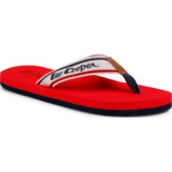 Japonki LEE COOPER - LCWL-20-33-012 Red/Navy. Białe klapki damskie Lee Cooper, bez wzorów, ze skóry ekologicznej, bez obcasa. Za 79,00 zł.