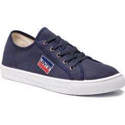 Tenisówki LEVI'S - 228718-733-17 Navy Blue. Niebieskie półbuty męskie Levi's®, bez wzorów, z gumy, bez zapięcia. W wyprzedaży za 139,00 zł.