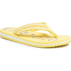 Japonki MARC O'POLO - 003 15221001 600 Yellow 260. Żółte klapki damskie Marc O'Polo, bez wzorów, ze skóry ekologicznej, bez obcasa. W wyprzedaży za 119,00 zł.