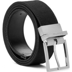 Pasek Męski CALVIN KLEIN - Power Logo Rev. Adj. K50K502139 001. Czarne paski męskie marki Calvin Klein, w paski, z materiału. W wyprzedaży za 179,00 zł.