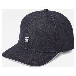 G-Star Raw - Czapka. Niebieskie czapki męskie G-Star RAW, bez wzorów, retro. W wyprzedaży za 139,90 zł.