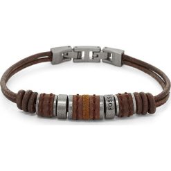 Fossil - Bransoletka. Pomarańczowe bransoletki męskie Fossil, metalowe. W wyprzedaży za 149,90 zł.