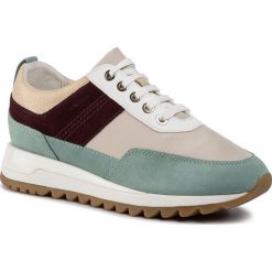 Sneakersy GEOX - D Tabelya B D84AQB 02211 C3U5K Lt Green/Cream. Zielone półbuty damskie Geox, ze skóry. W wyprzedaży za 269,00 zł.