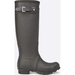 Hunter - Kalosze Original Tall. Czarne kalosze damskie Hunter, bez wzorów, z materiału. W wyprzedaży za 479,90 zł.