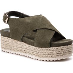 Espadryle QUAZI - QZ-22-02-000239 269. Zielone espadryle damskie QUAZI, bez wzorów, ze skóry, bez obcasa. Za 239,00 zł.