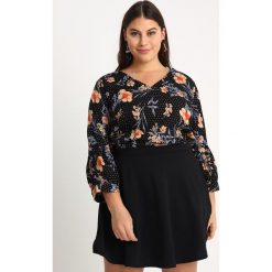 Bluzki asymetryczne: Dorothy Perkins Curve SPOT PRINT PUFF SLEEVE Bluzka multi