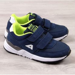 Buty sportowe chłopięce granatowe American Club 28. Szare buty chłopięce sportowe marki American CLUB, bez zapięcia. Za 79,99 zł.