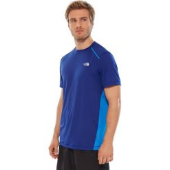 Koszulka t-shirt The North Face Apex T93RZRBD7 - granatowy. Niebieskie koszulki męskie The North Face, m, bez wzorów, bez kołnierzyka, bez rękawów. Za 195,99 zł.