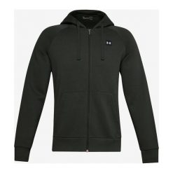 Under Armour Rival Fleece Bluza Zielony. Zielone bluzy męskie Under Armour, l, bez wzorów, z bawełny, bez kołnierzyka, bez rękawów, bez kaptura. Za 274,95 zł.