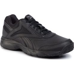 Buty Reebok - Work N Cushion 4.0 FU7352 Black/Cdgry5/Black. Czarne półbuty damskie Reebok, na co dzień, bez wzorów, ze skóry ekologicznej, bez obcasa, na płaskiej podeszwie, bez zapięcia. Za 199,00 zł.