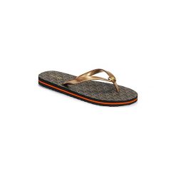Japonki MICHAEL Michael Kors MK FLIP FLOP STRIPE. Pomarańczowe klapki damskie MICHAEL Michael Kors, bez wzorów, bez obcasa. Za 199,00 zł.